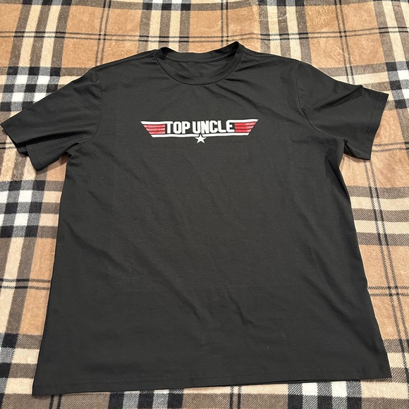 2x🎉HP🎉 Men's Casual Graphic Tees "TOP UNCLE" Print Crew Neck T-shirts - Picture 2 of 5